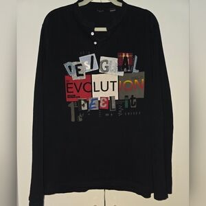 Desigual Men's Black Shirt Sz Xl